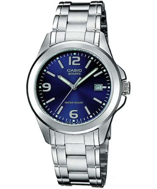 Casio men analog watch, blue dial with comfortable strap, model CS-LTP-1215A-2ADF, Bahrain