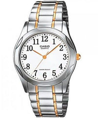 Casio Women's Watch Analog, White Dial Silver & Gold Stainless Steel Strap, LTP-1275SG-7BDF