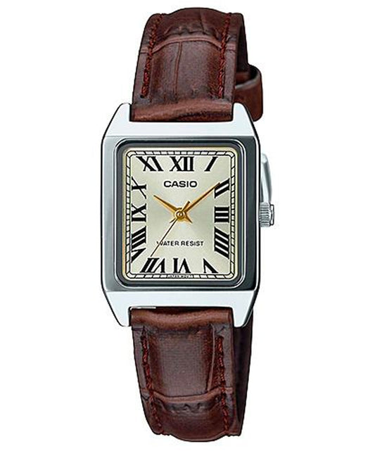 Casio men analog watch, silver dial with comfortable strap, model CS-LTP-V007L-9BUDF, Bahrain