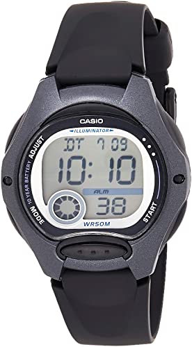 Casio Women's Watch Digital, Black Dial Black Resin Strap, LW-200-1BVDF