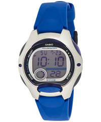 Casio Women's Watch Digital, Black Dial Blue Resin Strap, LW-200-2AVDF