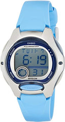 Casio Women's Watch Digital, Grey Dial Blue Resin Strap, LW-200-2BVDF