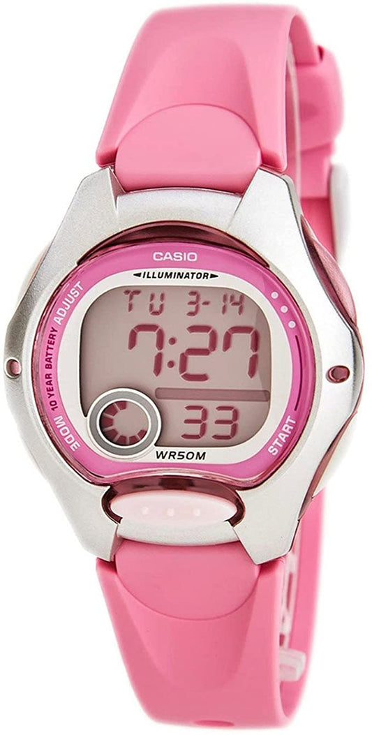 Casio men analog watch, pink dial with comfortable strap, model CS-LW-200-4BVDF, Bahrain