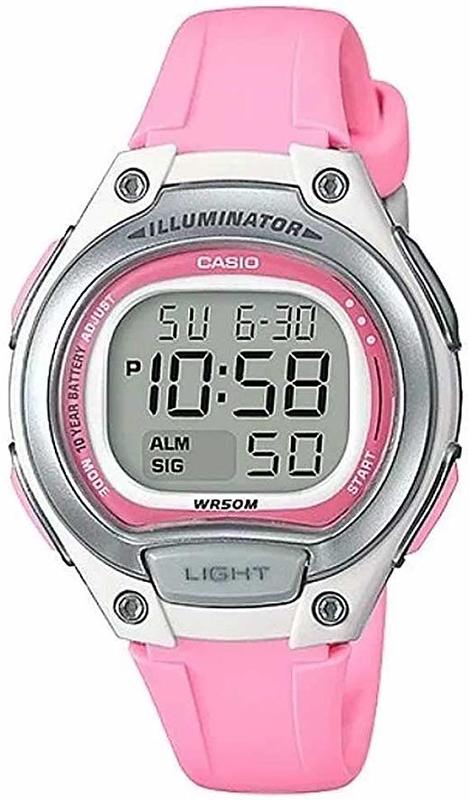 Casio men analog watch, pink dial with comfortable strap, model CS-LW-203-4AVDF, Bahrain