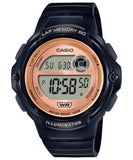 Casio Men's Watch Digital, Copper Dial Black Resin Strap, LWS-1200H-1AVDF