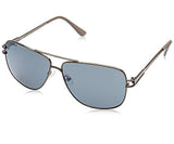 Fastrack Men's Square Gun Metal Sunglasses, M197SL5