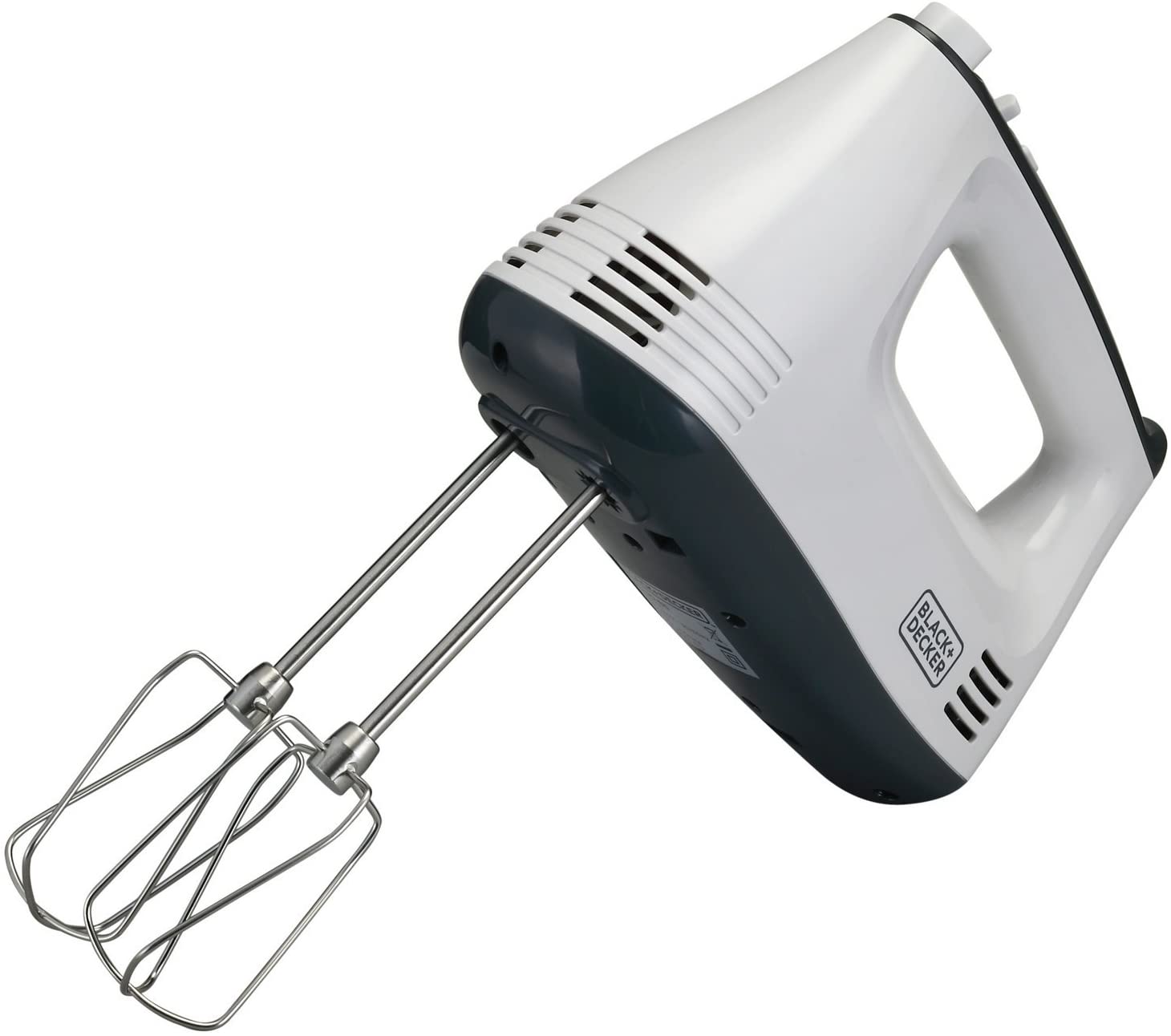 Black+Decker, 300W Hand Mixer (White/Grey), M350