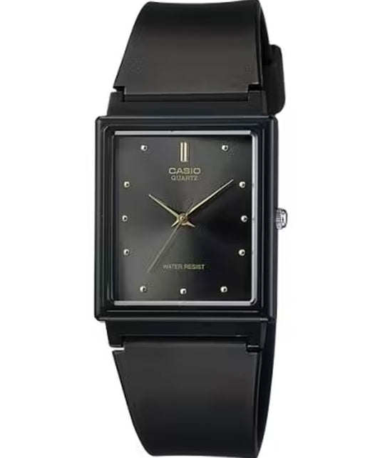 Casio men analog watch, black dial with comfortable strap, model CS-MQ-38-1ADF, Bahrain