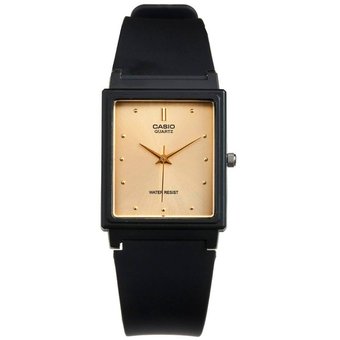 Casio men analog watch, gold dial with comfortable strap, model CS-MQ-38-9ADF, Bahrain