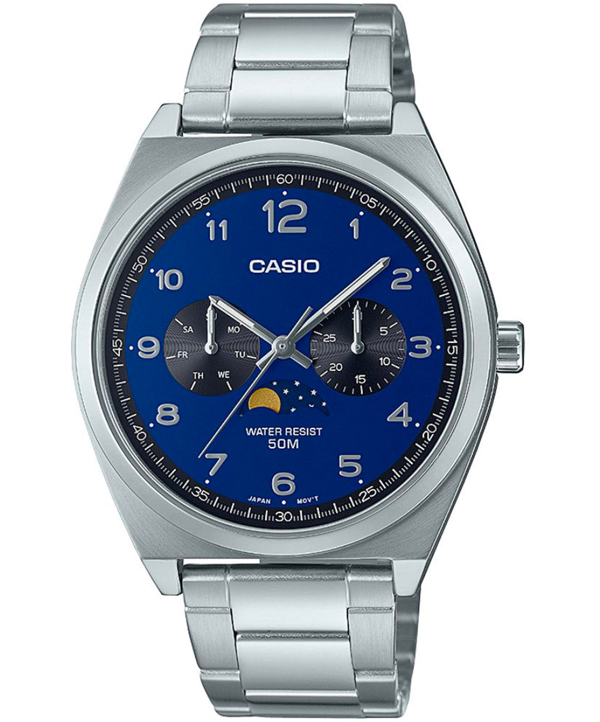 Casio Men's Watch Blue Multi-Dial Stainless Steel , MTP-M300D-2AVDF