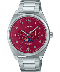 Casio Men's Watch Red Multi-Dial Stainless Steel , MTP-M300D-4AVDF