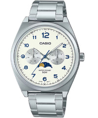 Casio Men's Watch White Multi-Dial Stainless Steel , MTP-M300D-7AVDF