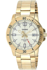 Casio Men's Watch, Gold Dial Gold Stainless Steel Strap,MTP-VD01G-9EVUD