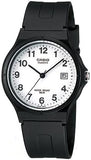 Casio Men's Watch Analog, White Dial Black Resin Strap, MW-59-7BVDF