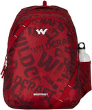 Wildcraft Bravo 35 Rain covered Red 18" Backpack, BRAVO35RD