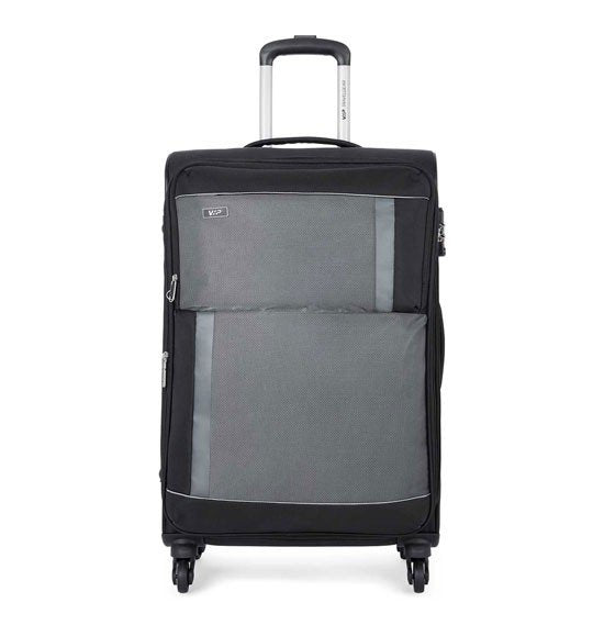 VIP Pulse 56cm, 4 Wheel Cabin Size Trolley, Black, PULSE56BK