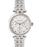 Police Women's Watch Analog, Sesma White Dial Silver Stainless Band, P15890BYS-04