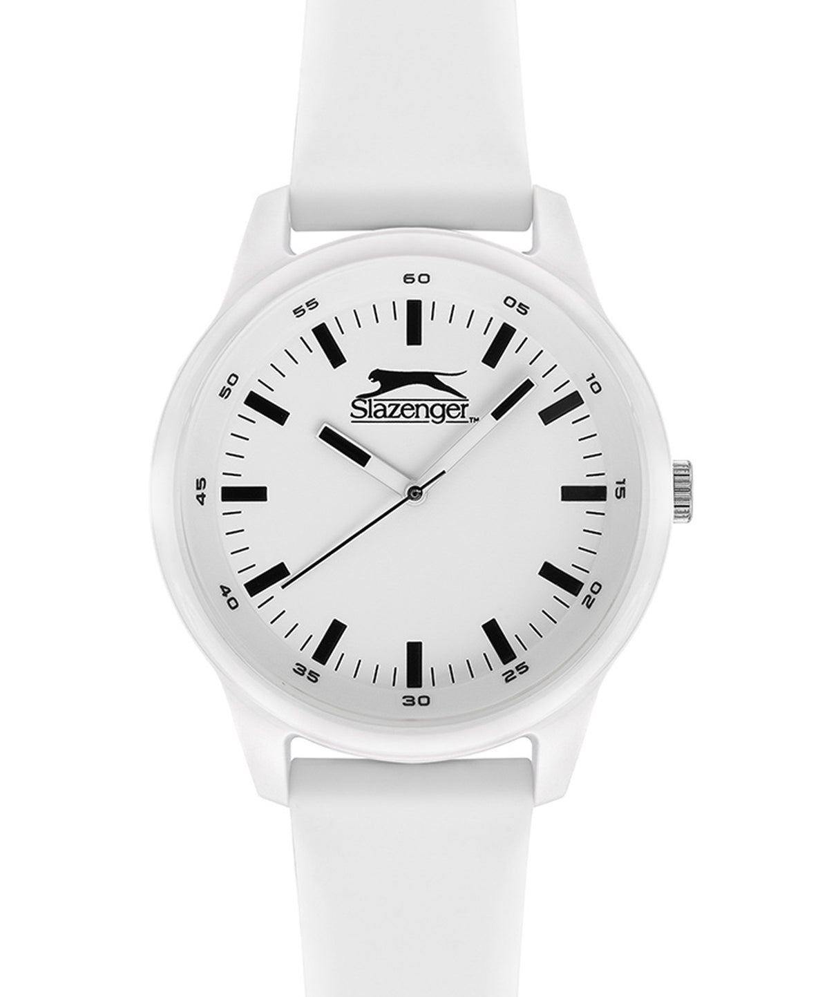 Slazenger Tiger Unisex Watch White dial White Rubber Strap, SL.09.6368.1.01