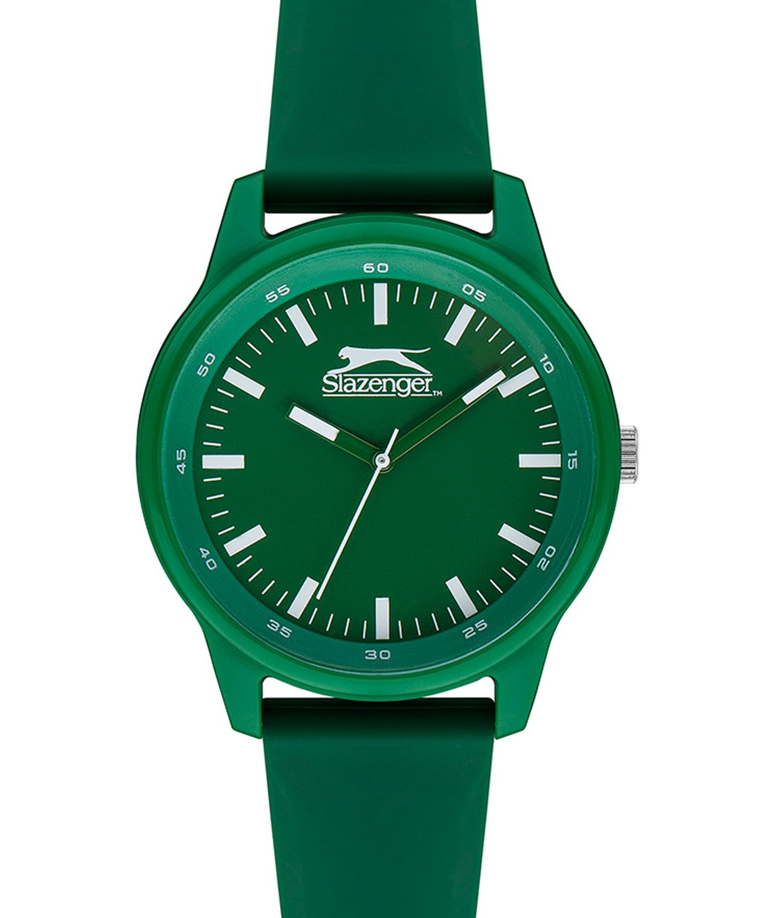 Slazenger Tiger Unisex Watch Green dial Green Rubber Strap, SL.09.6368.1.05