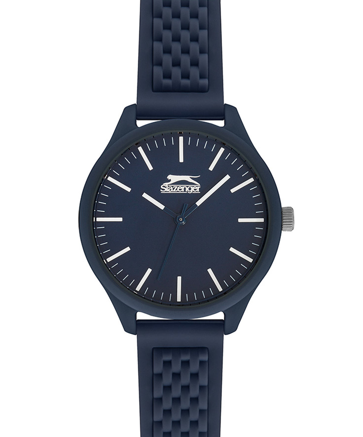 Slazenger Tiger Logo Unisex Watch Dark Blue dial Dark Blue Rubber Strap, SL.09.6370.3.02