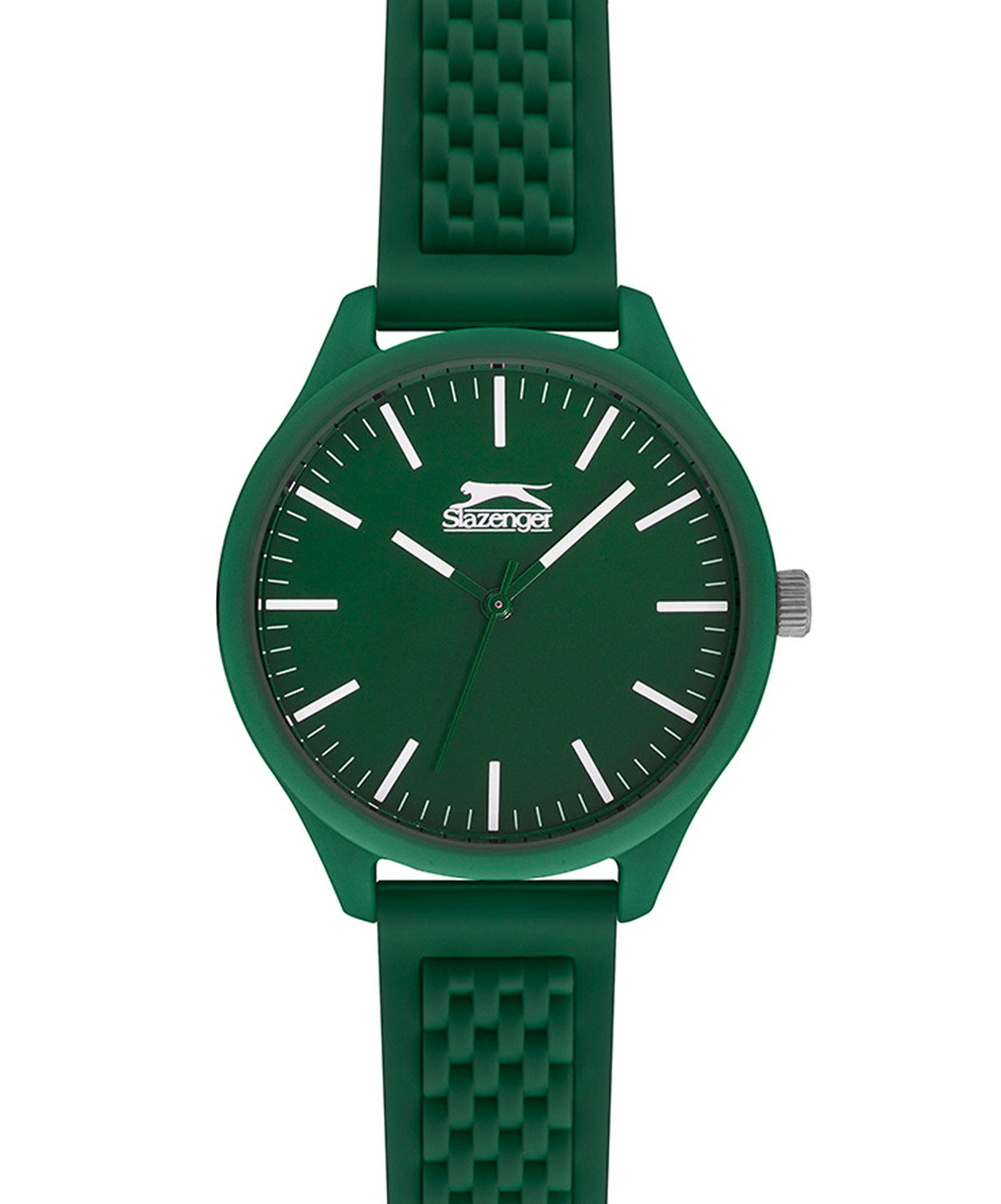 Slazenger Unisex Watch Green dial Green Rubber Strap, SL.09.6370.3.07