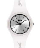 Slazenger Tiger Logo Unisex Watch White dial White Rubber Strap, SL.09.6570.3.05