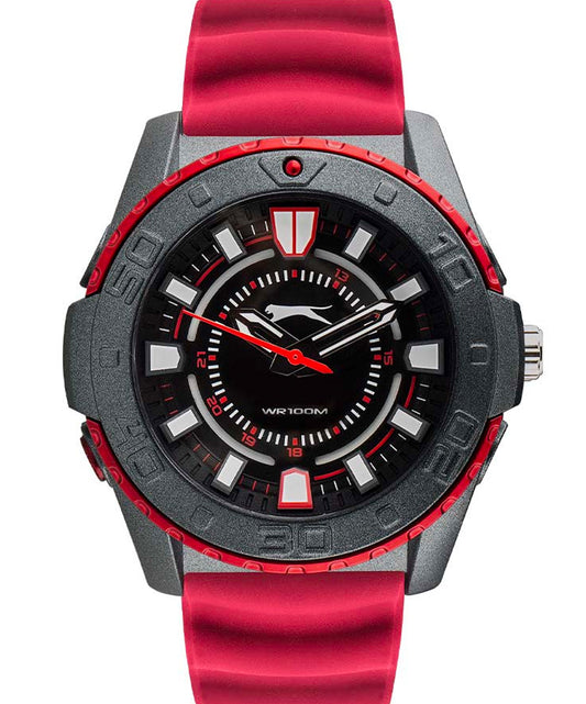 Slazenger, Unisex, Analog Watch, Black Dial, with Silicone Band, SZ-SL.09.6573.2.01
