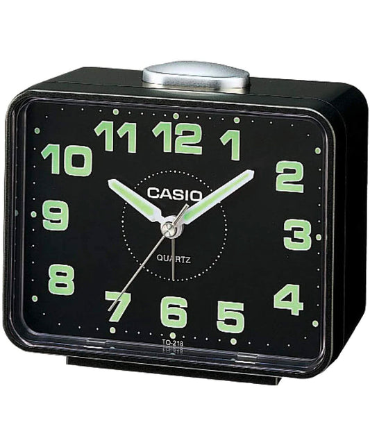 Casio Clock CS-TQ-218-1DF silver dial clock
