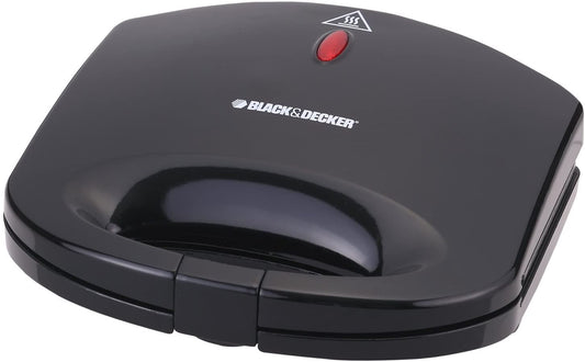 Black+Decker 600W 2 Slice Non-Stick Sandwich Maker, TS1000-B5 Sandwich Maker BL-TS1000