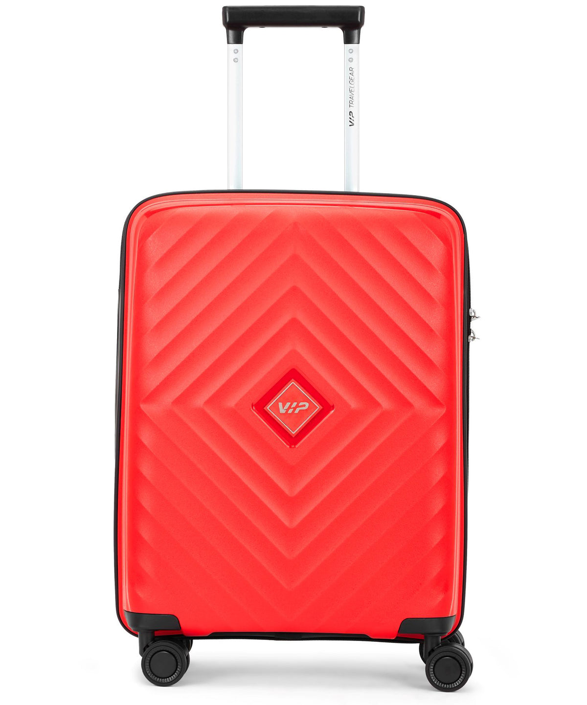 VIP Quad 65cm, 8 Wheel Hardcase Trolley ,Red, QUAD8W65RED