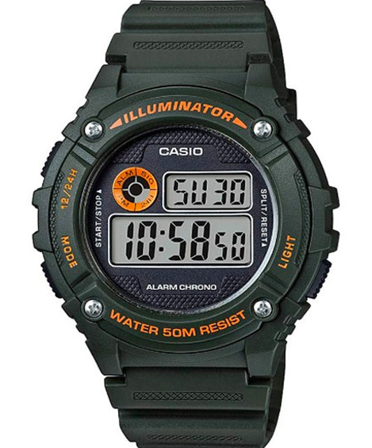 Casio men analog watch, black dial with comfortable strap, model CS-W-216H-3BVDF, Bahrain