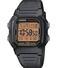 Casio Men's Watch Digital, Brown Dial Black Resin Strap, W-800HG-9AVDF