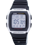 Casio Men's Watch Digital, Black Dial Black Resin Strap, W-96H-1AVDF