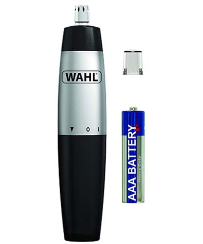 Wahl Silver & Black Nose and Ear Hair Trimmer 05642-135 Wahl grooming product