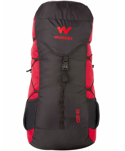 Wildcraft red 45l backpack