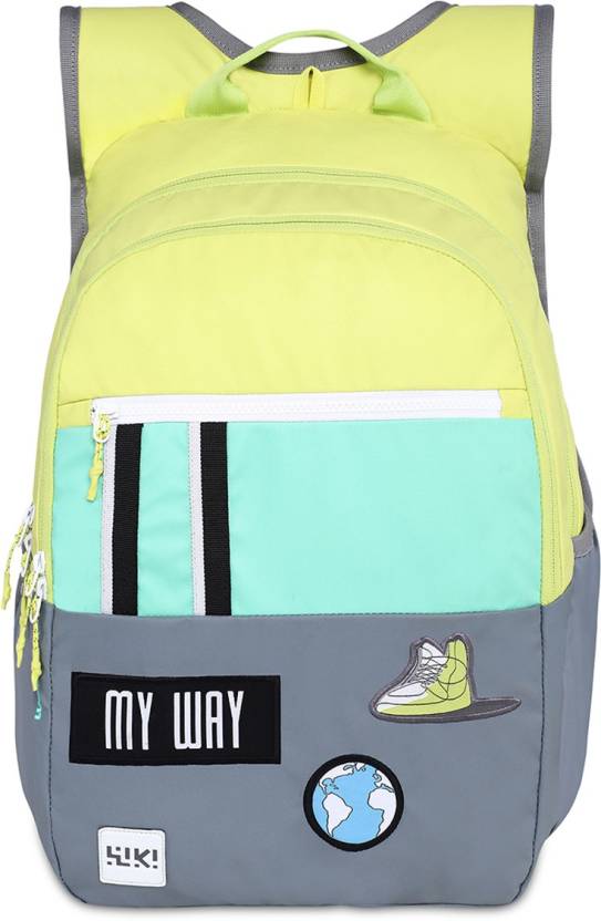 Wildcraft Wiki Girl 1 Badge Green 16" Backpack, WIKIGIRL1 GRN