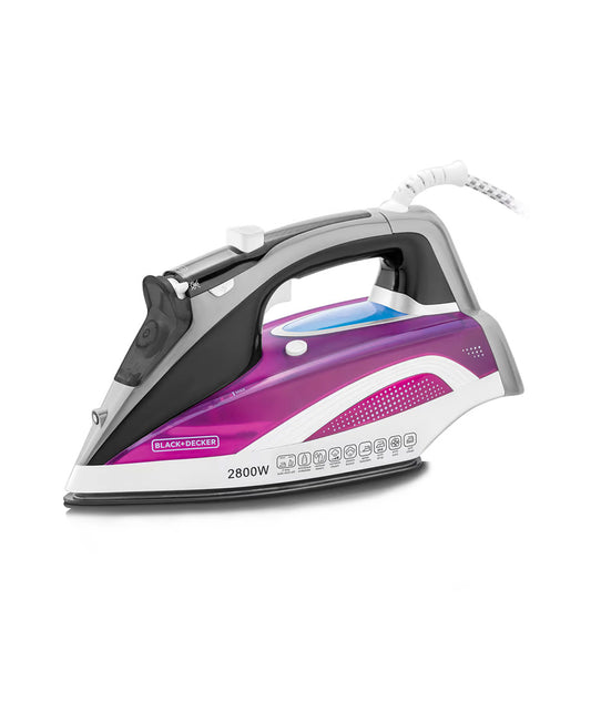 Black+Decker, Digital Steam Iron, 2800 W Purple, X2250 Steam Iron BL-X2250